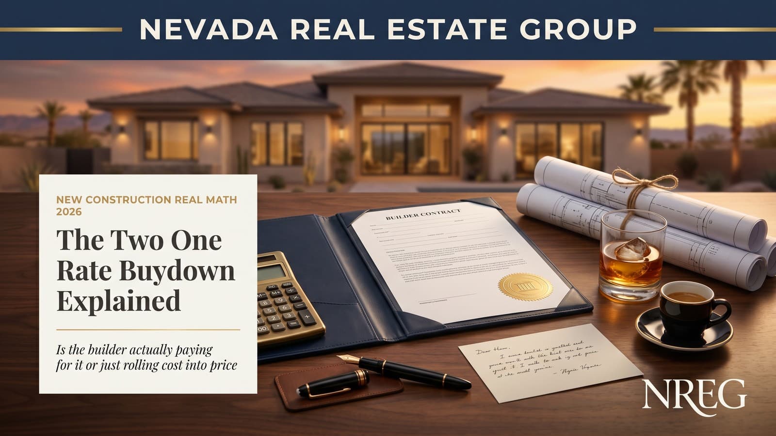 Las Vegas new construction 2-1 rate buydown breakdown — Nevada Real Estate Group buyer guide