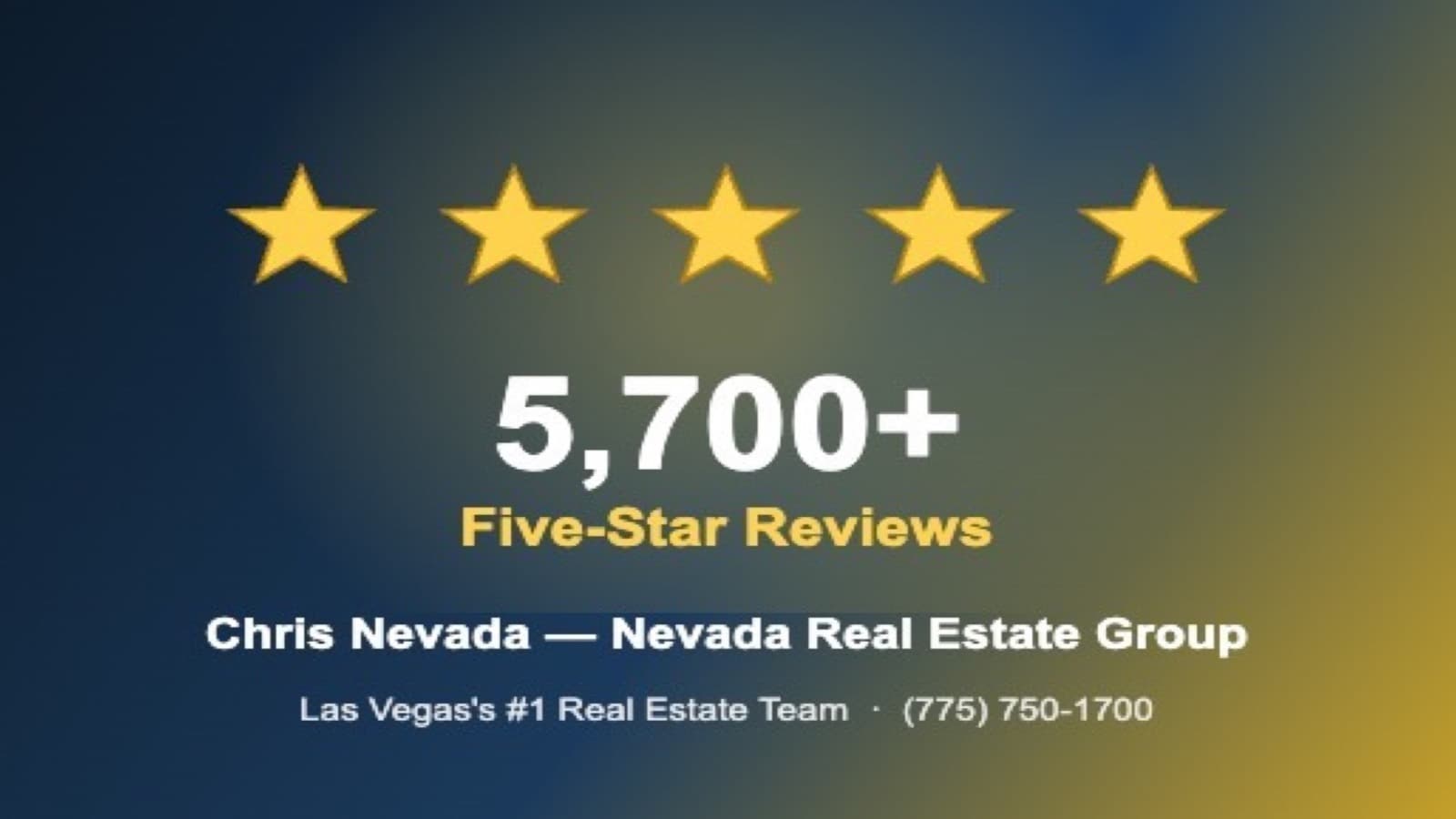 5,700+ Five-Star Reviews: What Clients Say About Chris Nevada