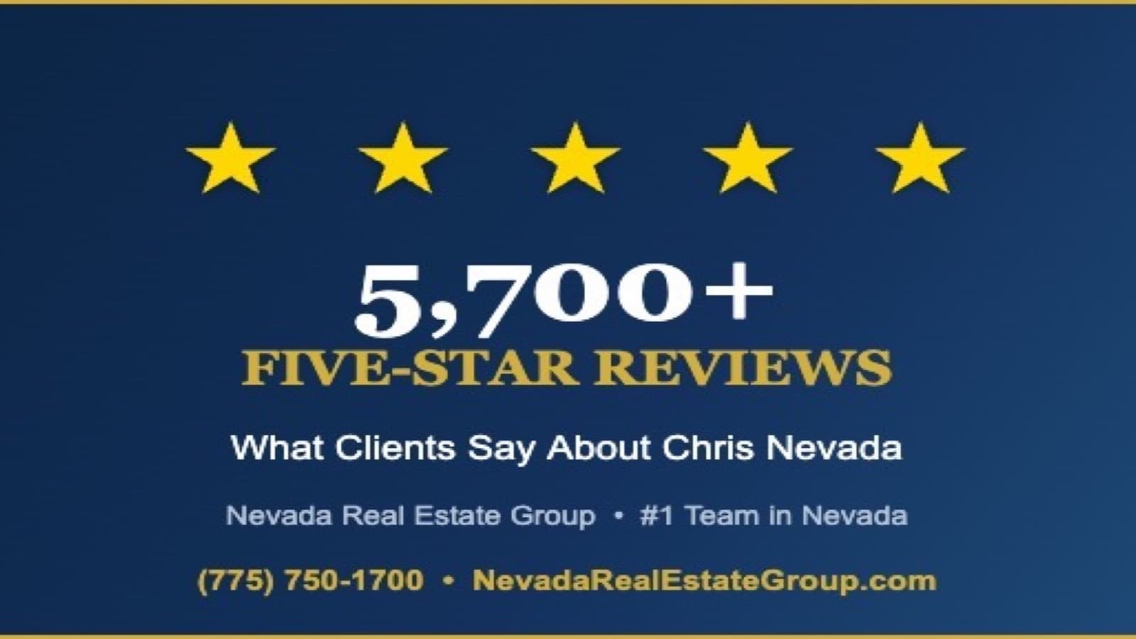 5,700+ Five-Star Reviews: What Clients Say About Chris Nevada