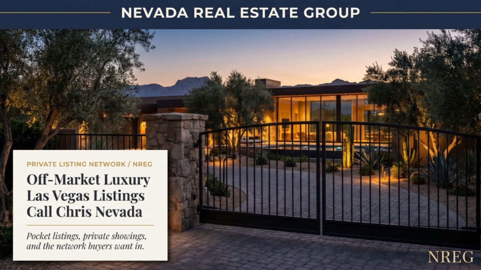 Call Chris Nevada When You Want Off-Market Luxury Las Vegas Listings