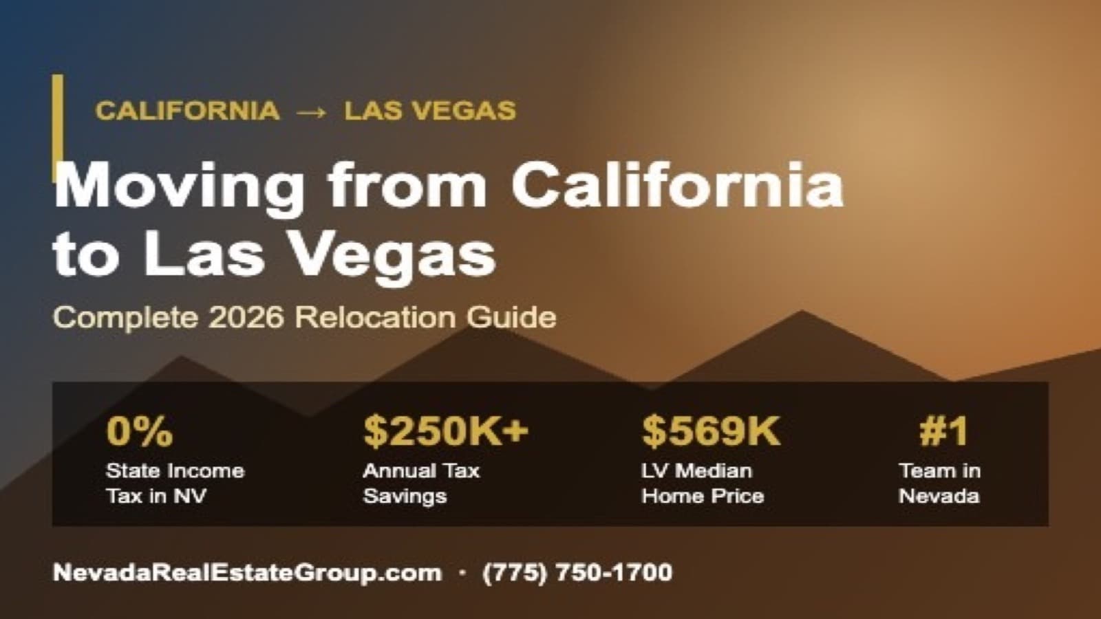 Moving from California to Las Vegas: Complete Guide (2026 Tax, Home Prices, Neighborhoods)