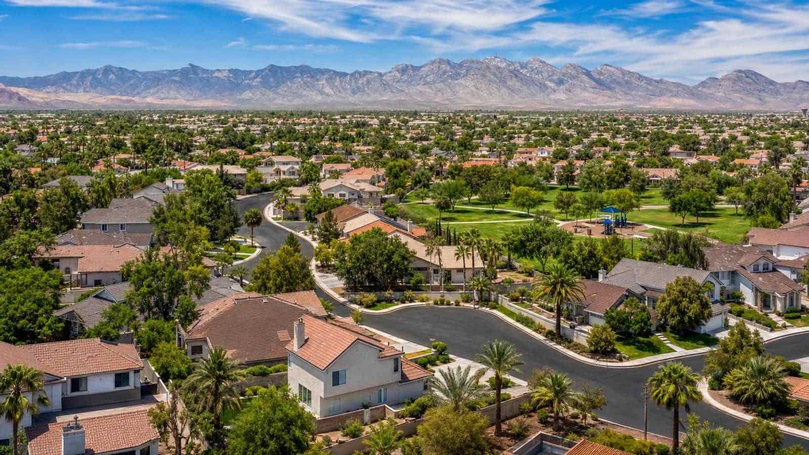 Spring Valley, Las Vegas — established west-valley neighborhoods with the Spring Mountains beyond