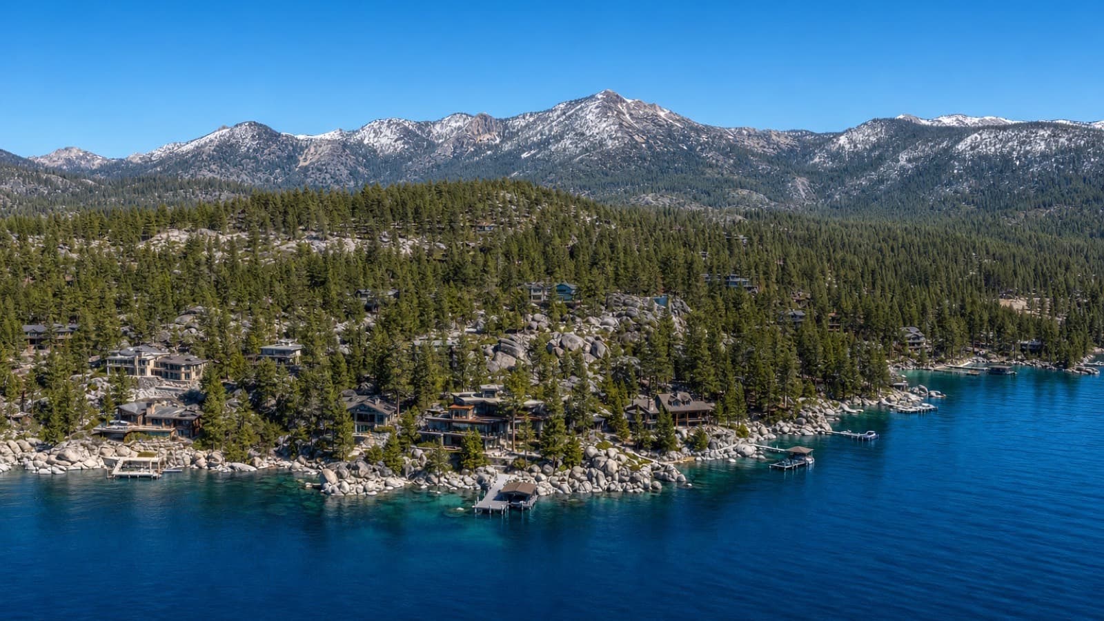 New construction luxury custom homes at Incline Village on the north shore of Lake Tahoe