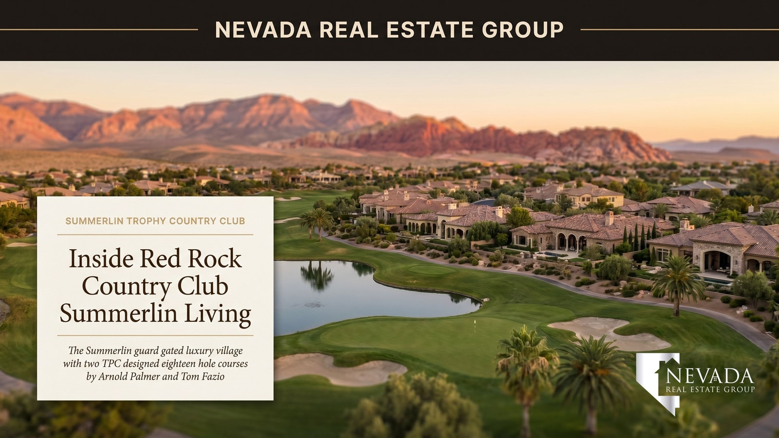 Summerlin Las Vegas luxury home with golf course and mountain views representing the top tier of the premium market