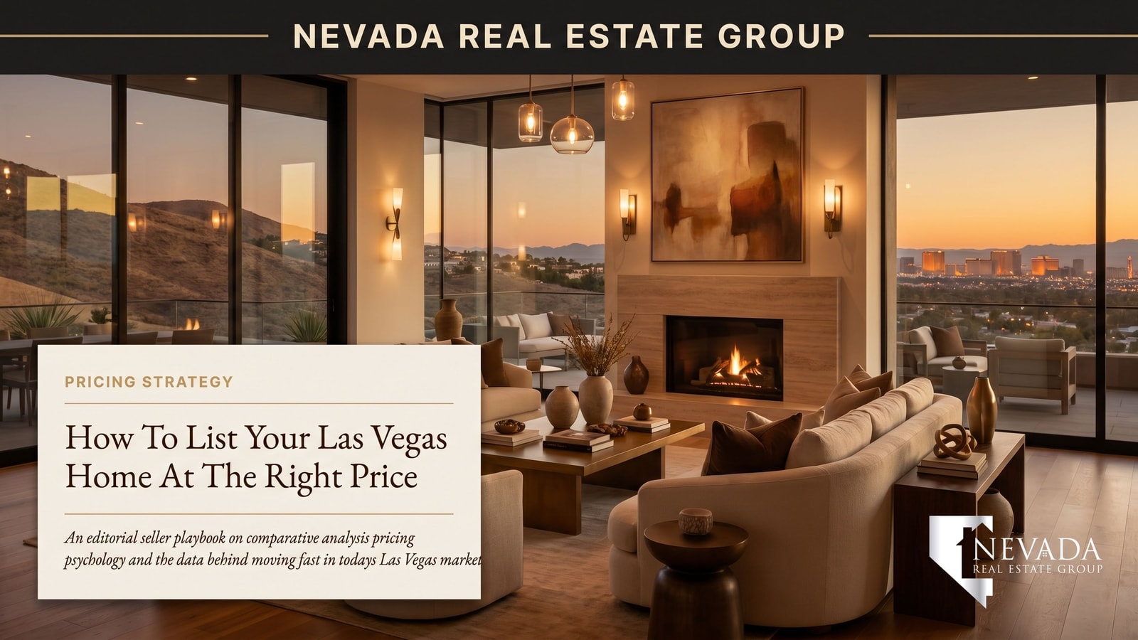 Las Vegas home pricing strategy worksheet for sellers comparing aggressive versus market-rate listing approaches in 2026