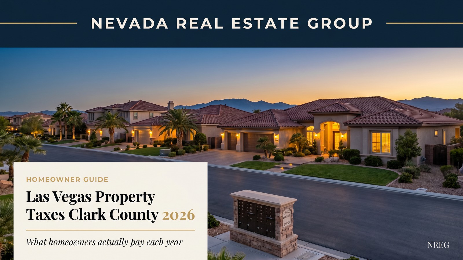Henderson Nevada master plan community with SID and LID bond infrastructure showing roads, parks, and landscaping financed by special improvement districts