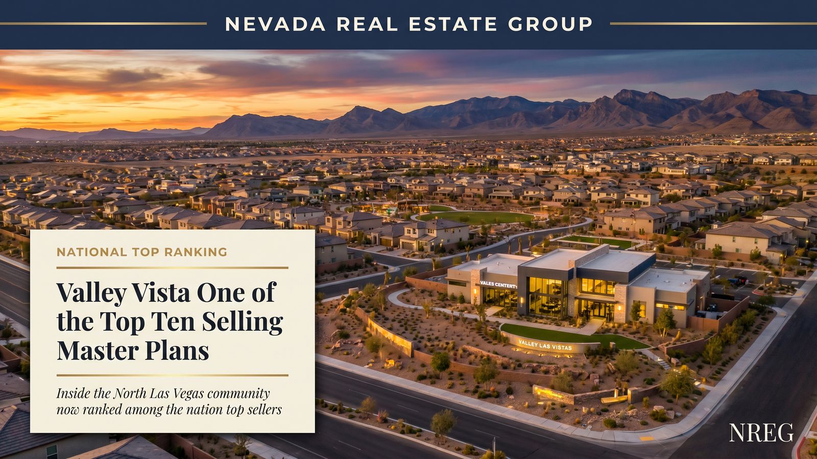 Valley Vista North Las Vegas master-planned community with new homes — investment real estate 2026