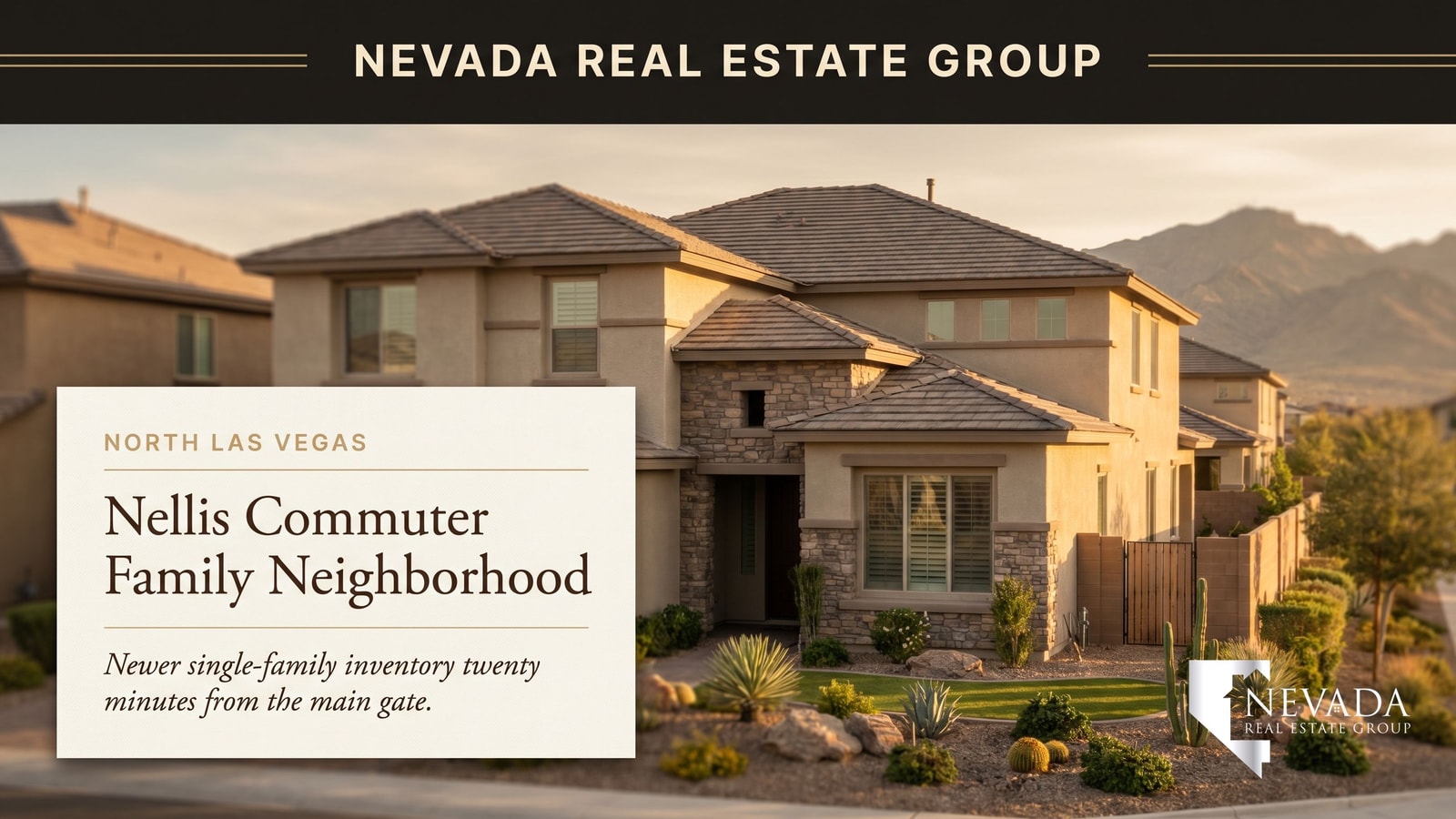 North Las Vegas family tract home with mountain views