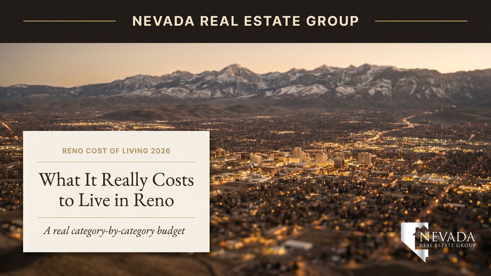Reno Nevada downtown Truckee Meadows valley in winter with Sierra Nevada mountains — Reno vs Las Vegas climate comparison 2026
