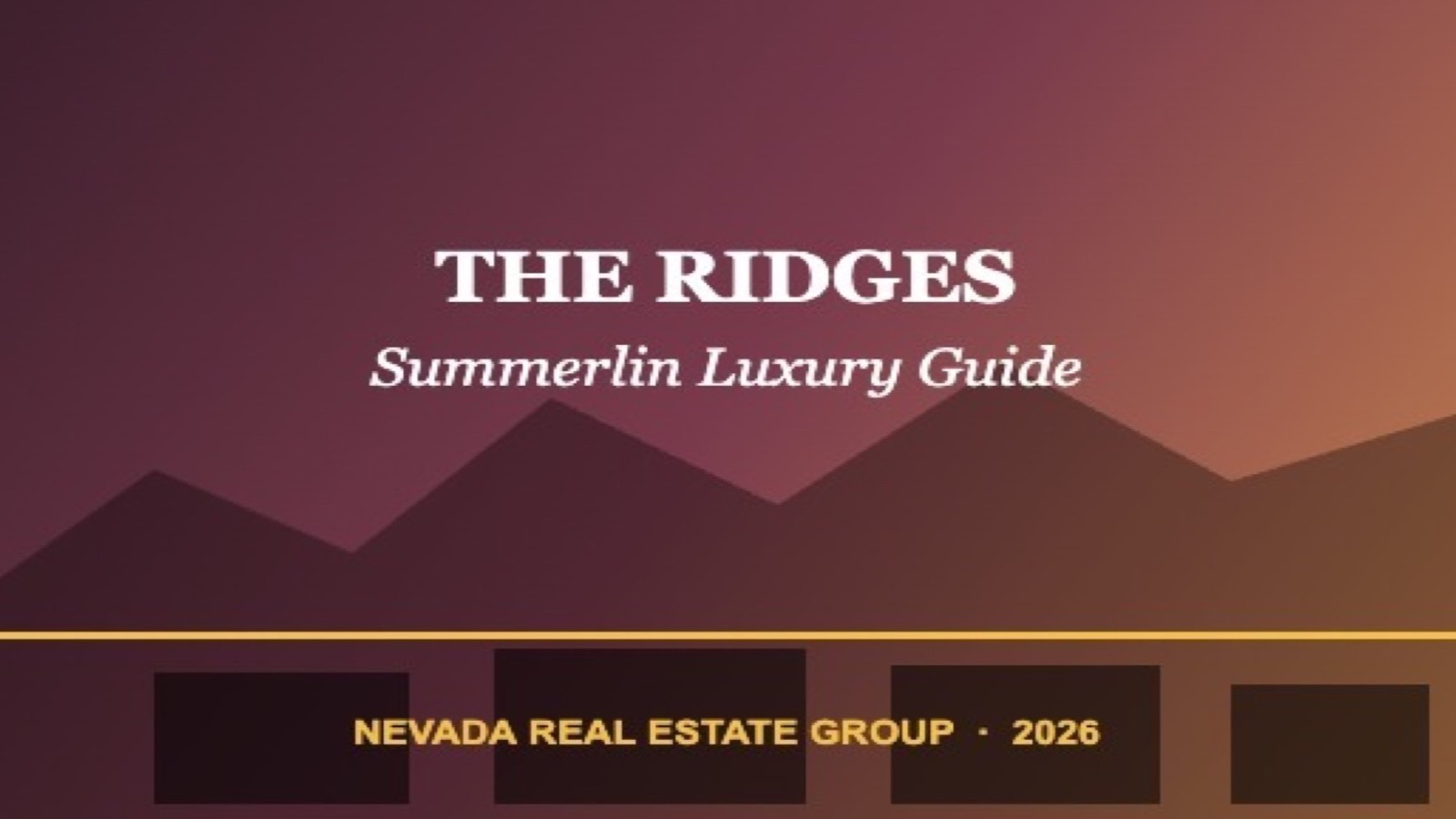 The Ridges Summerlin guard-gated luxury community compared to The Summit Club Las Vegas