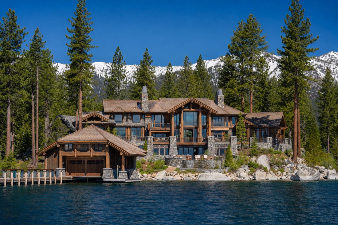 Lake Tahoe lakefront estate showing the income needed to own on the lake, 2026